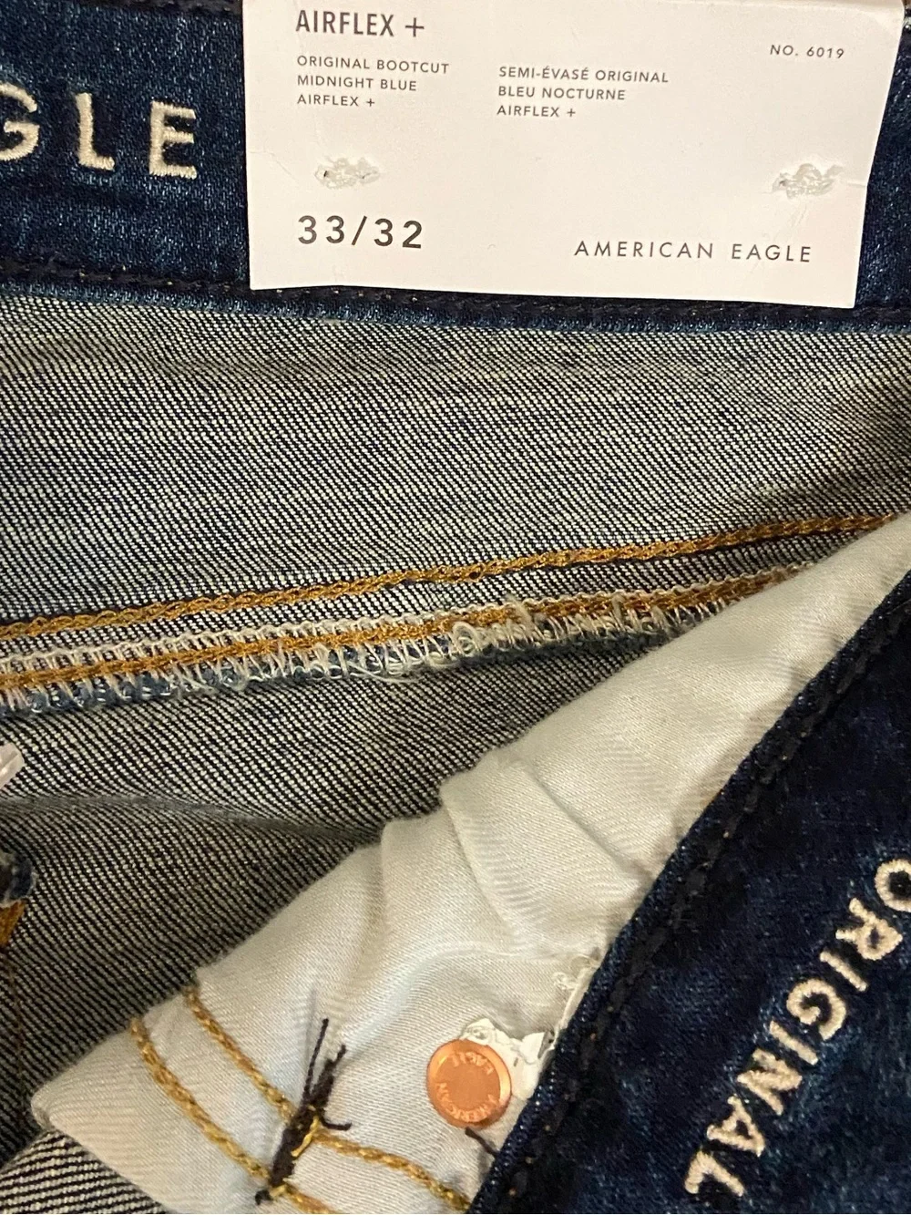 NWT American Eagle Men’s Bootcut Jeans, Size 33x32 - Picture 6 of 7